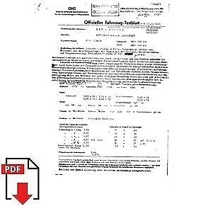 1961 Auto Union DKW Junior FIA homologation form PDF download